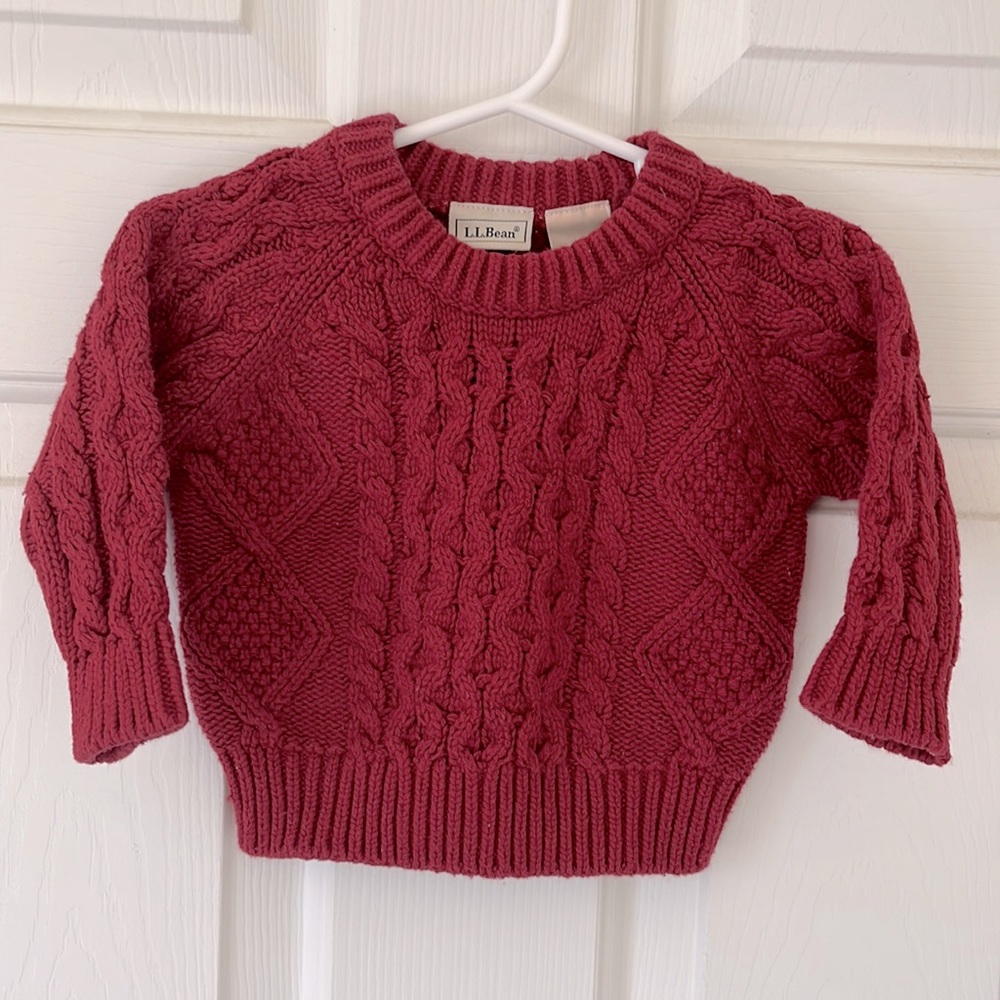 L.L.Bean Red Sweater 6/12m